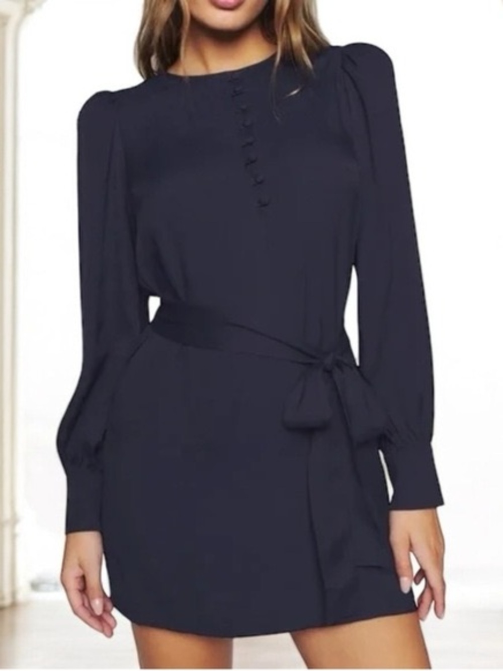 Reformation Carinna Dress - Navy (NWT)